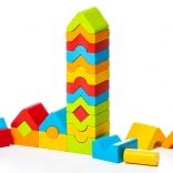 CUBIKA Wooden Puzzle 5 Towers 25 Pieces