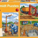 SCHMIDT Construction Site Puzzle 3x24 Pieces