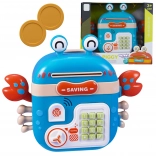 Electronic Crab Piggy Bank with PIN Safe – WOOPIE, Blue