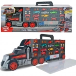Truck case for toy cars with launcher and accessories