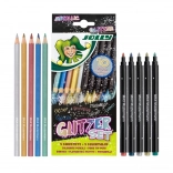 Metallic colored pencils and markers 10 pcs