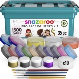 Snazaroo Pro Face Painting Box – 35-piece set
