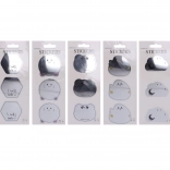 Spiegelstickers 12 × 8 cm – mix van motieven