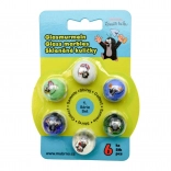 Set of Glass Marbles Mole mix 6 pcs