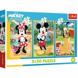 Puzzle 3x50 DISNEY – Mice on Vacation