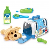 Woopie portable little vet set with puppy and carrier, 6 pieces