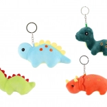 Plush dinosaur keychain 15-18 cm four types