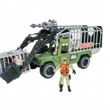 Dinosaur Hunter Soldier – Set with Truck and Cage 40 cm