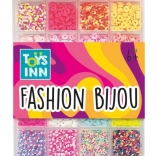 Clay beads mix pink color