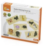 Wooden Puzzle Animal Shadows VIGA