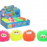 Knijpbare knipperende bal 10 cm