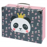 Foldable school case with panda Baagl