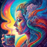 Square Puzzle Sacred Cacao 1023 Pieces by Yazz