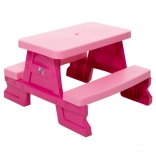 Garden Table with Benches for Kids Dorex Pink