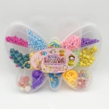 Set of Loom Band Rubber Bands and Beads for Making Bracelets, 338 pcs