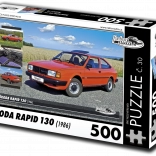 Puzzle RETRO-CARS Škoda Rapid 130 (1986) – 500 pieces