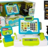 Kids’ cash register with touch panel, scale, scanner and payment terminal