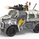 Military car with effects