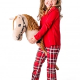 Hobby horse Gracja – wicker stick horse with soft plush