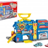 Portable racing station with lights and sounds