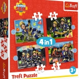 Puzzle Fireman Sam 4-in-1 (12–24 pieces)