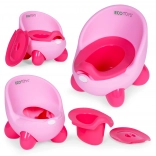 Children's potty with detachable insert and non-slip legs in pink by ECOTOYS
