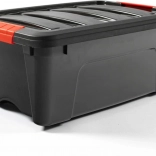 Plastic storage box 12 l with lid DOLONI, black