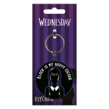 Wednesday Rubber Keychain