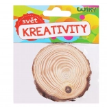 Houten rondje 6–7 × 0,5 cm, set van 2 stuks