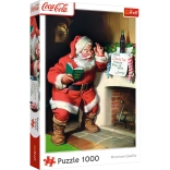 Puzzle 1000 pieces Coca‑Cola Christmas – Santa by the Fireplace