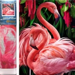 Diamantschilderen Flamingo's 30x40cm