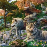 Ravensburger Spring Wolves 1500-piece Puzzle