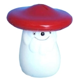 Plastic Toadstool Piggy Bank 12 cm
