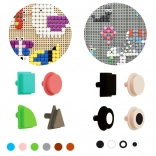 Masterkidz geometrické prvky pro STEM tabuli – 256 ks