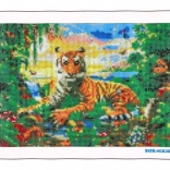 Diamantno slikanje Kralj džungle 40x30 cm