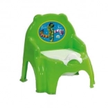 Green potty chair