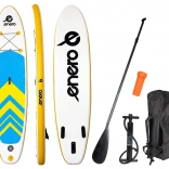 Inflatable paddleboard ENERO 320 × 76 × 15 cm – yellow-blue-white SUP set
