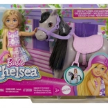 Barbie Chelsea pónin – lovas játékszett sisakkal