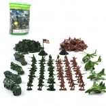 Set of Soldiers with Accessories 210 pcs