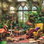 Puzzle Könyvtár az Üvegházban 1000 darab