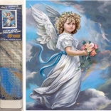 diamantno slikanje kerubin 30 × 40 cm