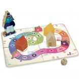 Vilac game Three Little Pigs – cooperative wooden board game for children