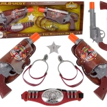 Cowboy Set with Two Revolvers and Accessories