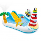Inflatable Water Play Center Fishing Fun with Slide