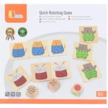 VIGA wooden game quick matching 27 pieces