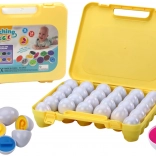 Educational Toy Connecting Eggs for Learning Numbers and Colors