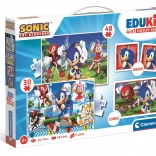 Clementoni Game Set Sonic 4 in 1