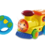 Locomotive télécommandée avec volant