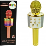Vezeték nélküli USB mikrofon Hangszóró Karaoke Felvétel WS-858 Gold modell