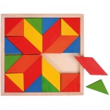 Bigjigs Toys wooden colorful mosaic